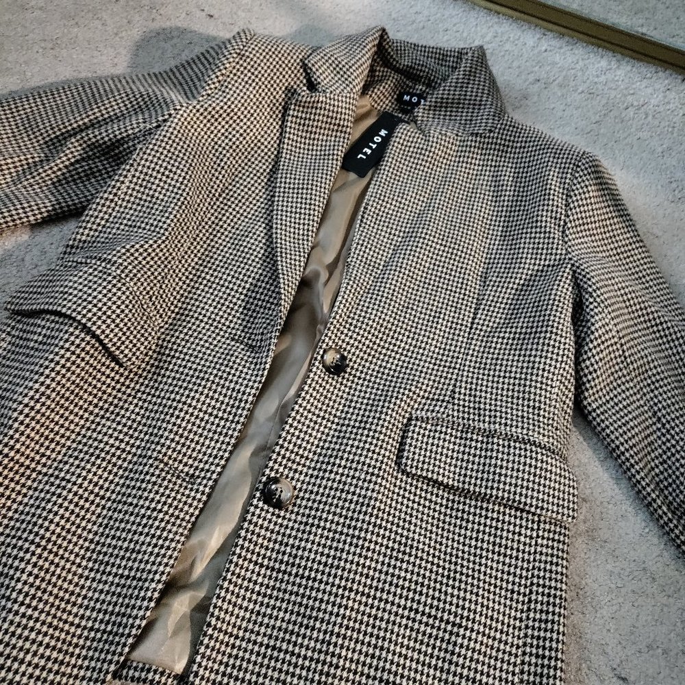 NWT Vintage Houndstooth Blazer
